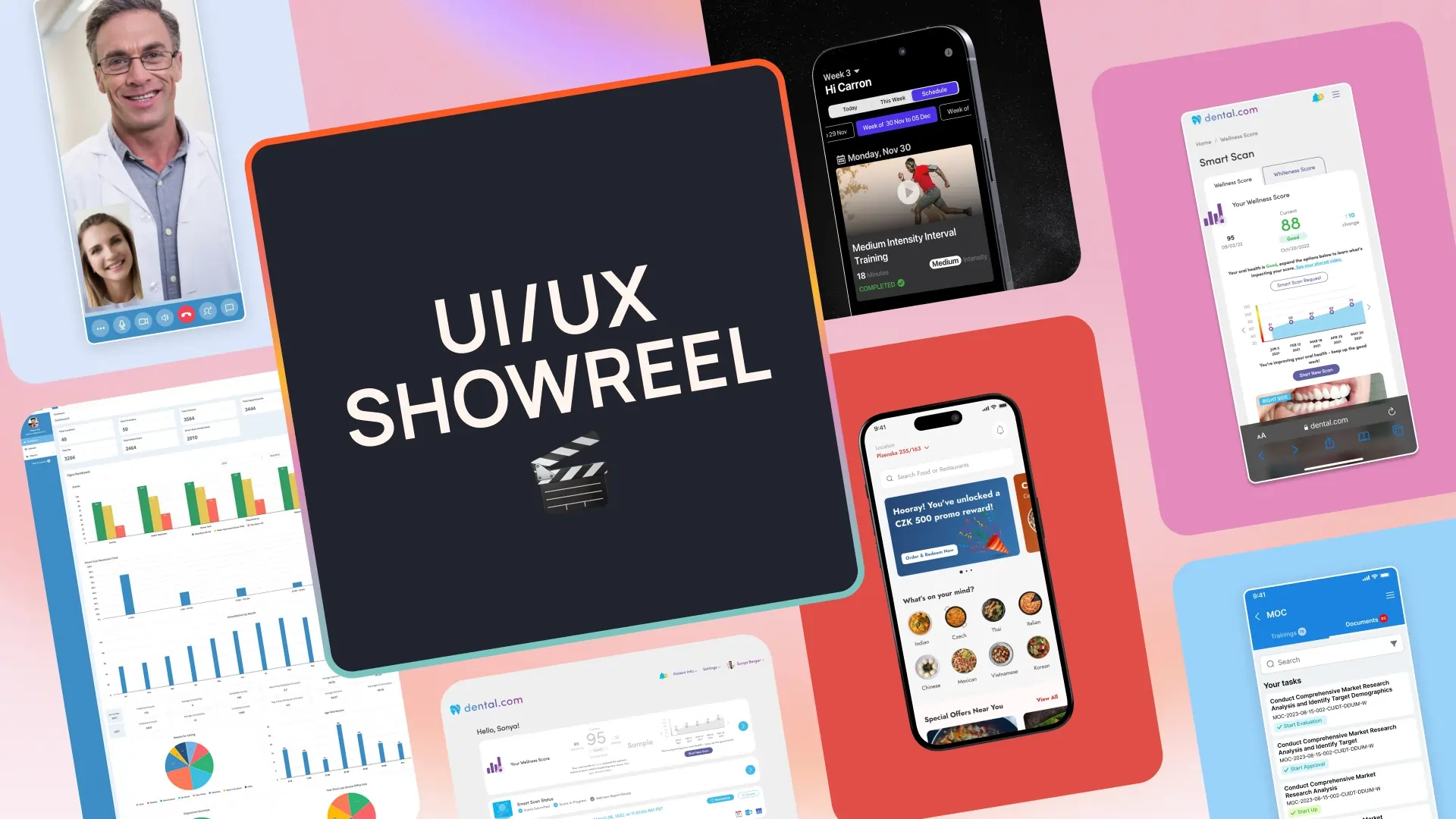 SaaS product design UIUX showreel