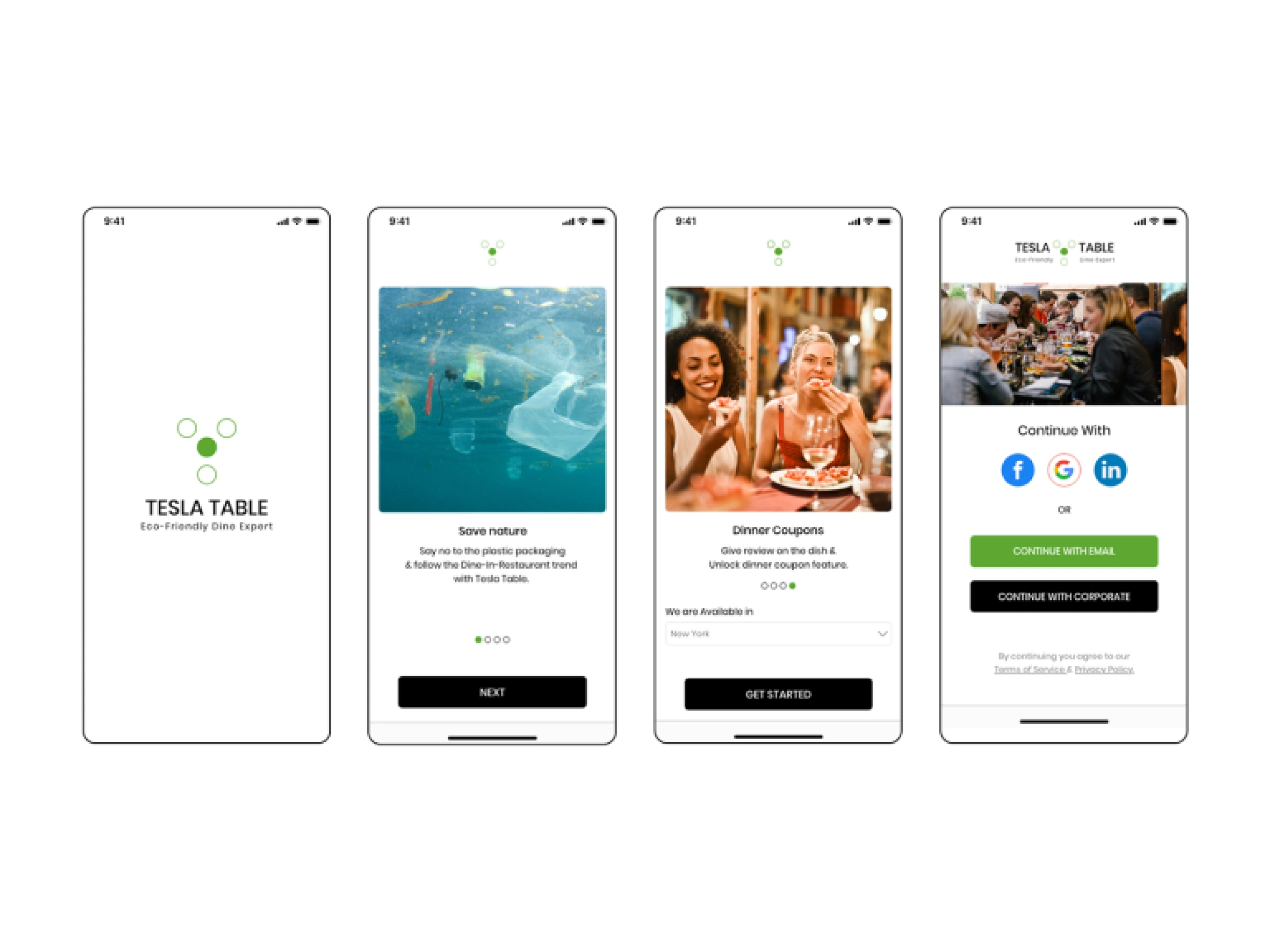 Restaurant Table Reservation App Oboarding