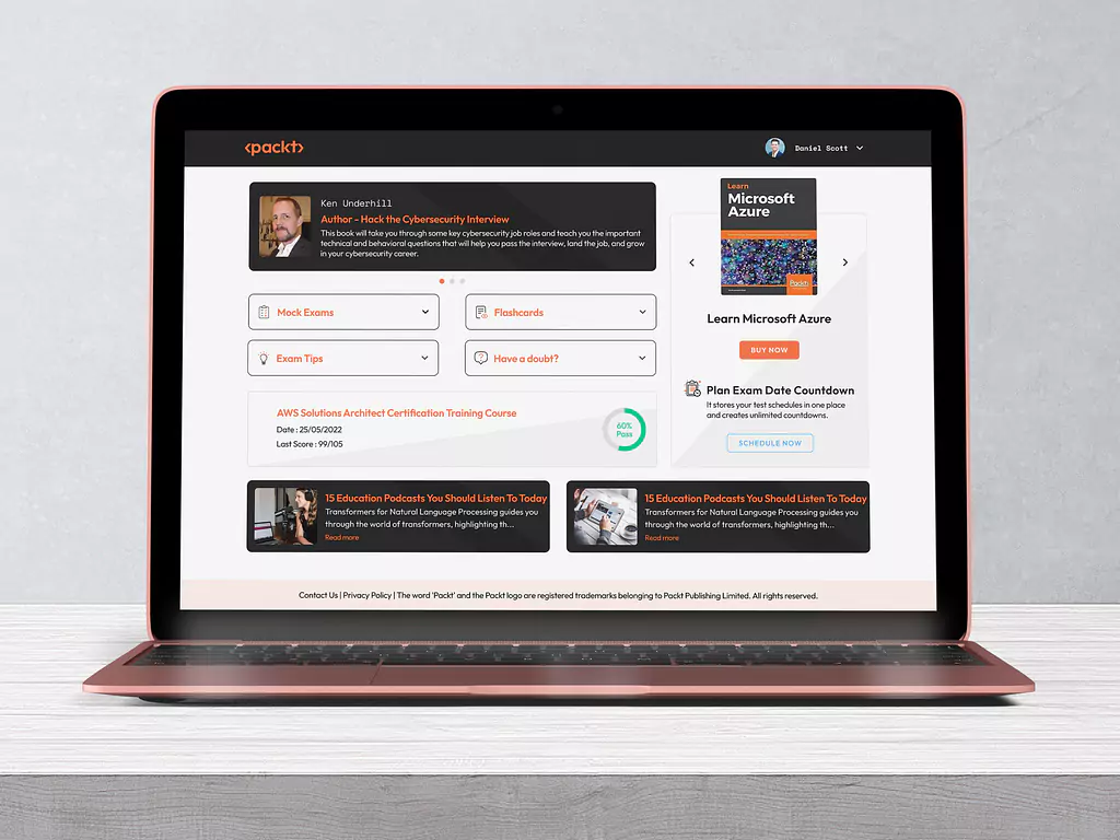 Packt Edutech SaaS Dashboard