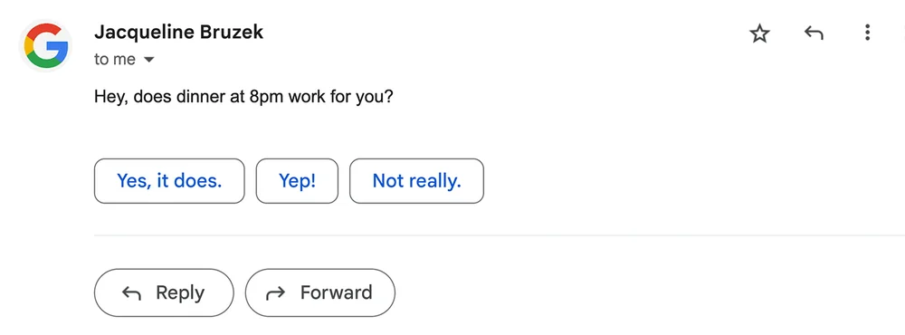 Gmail smart reply