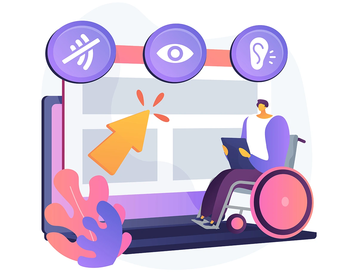 Accessibility SaaS website design