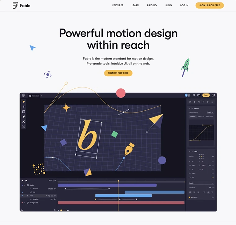 engaging visuals saas website design