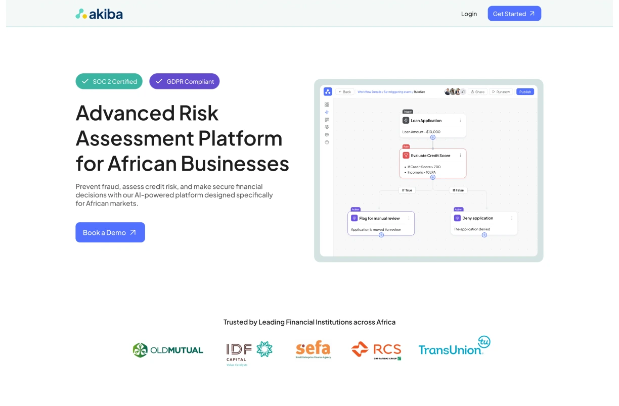 Financial and Regulatory Industries website design