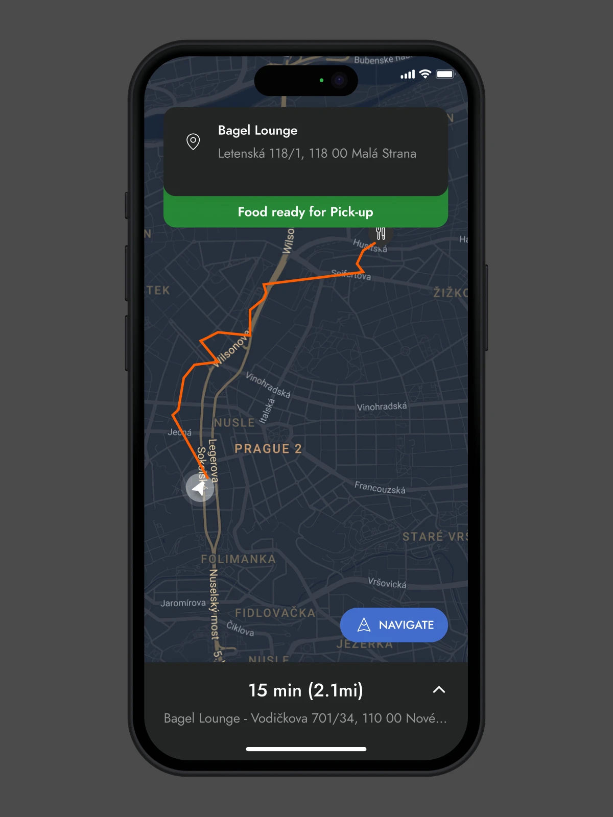 delivery guy food ready pickup
