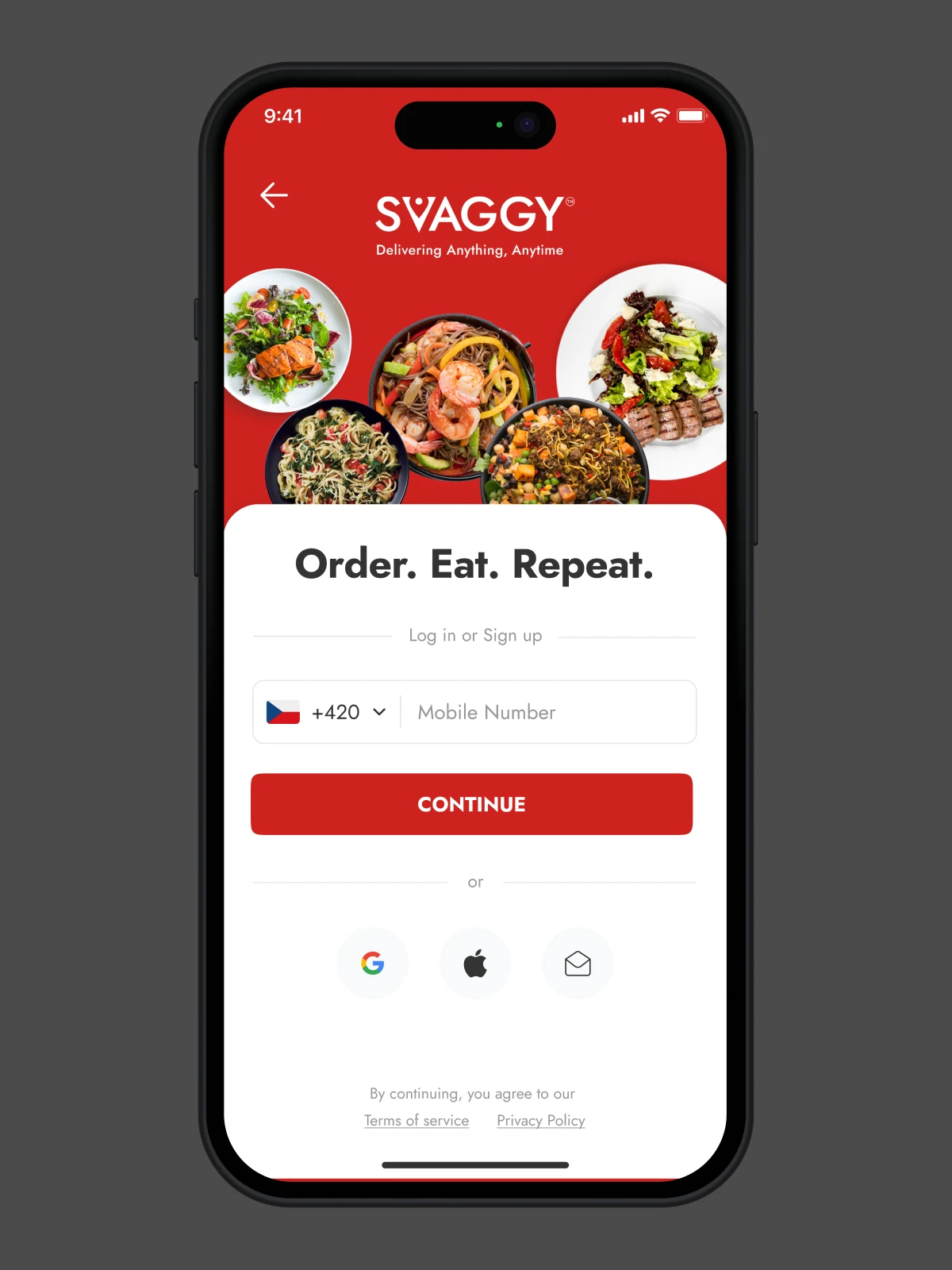 svaggy customer app signup