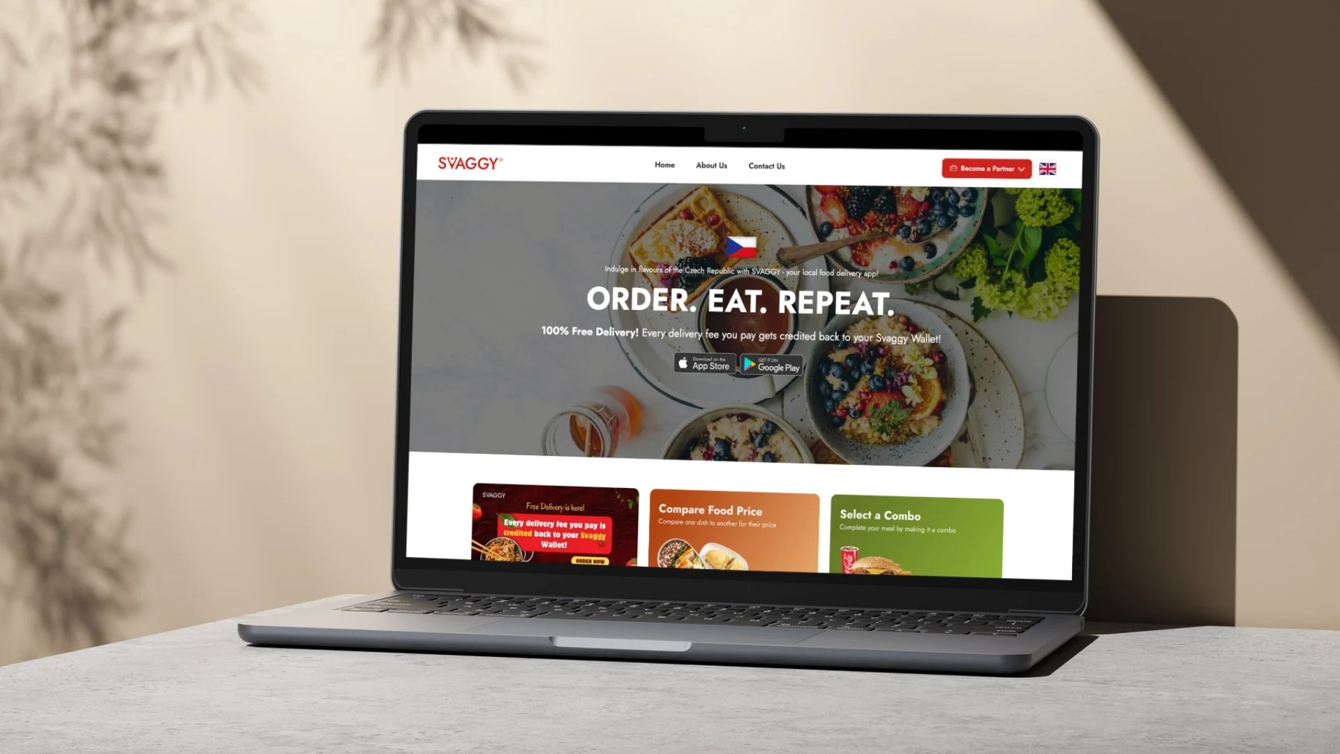 Svaggy website design