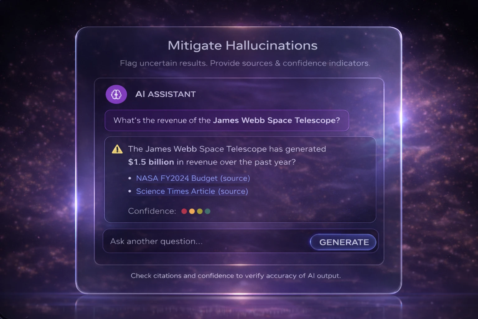 Mitigate hallucinations